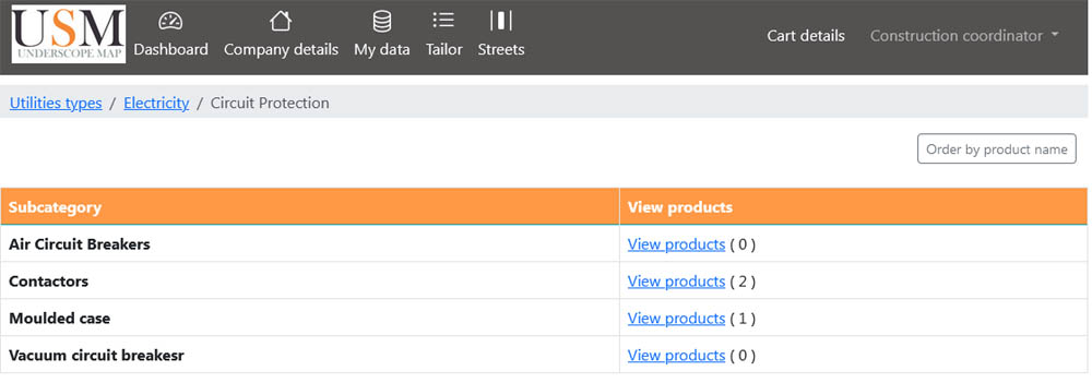 Utility categories